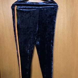 Aerie Deep Blue Velvet Leggings